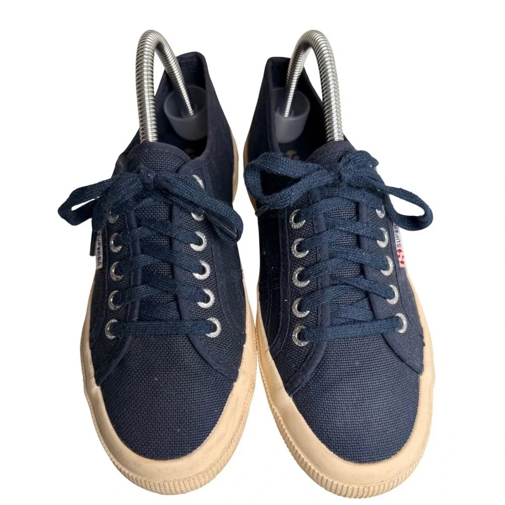 Superga 2750 Cotu Classic Navy Canvas Sneakers EU 39 US 8.5